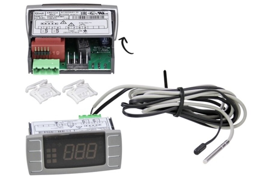 2901370167 Temperatuurdisplay t.b.v. ADQ koeldroger - incl. 2 sensoren (display / ventilatorsturing)
