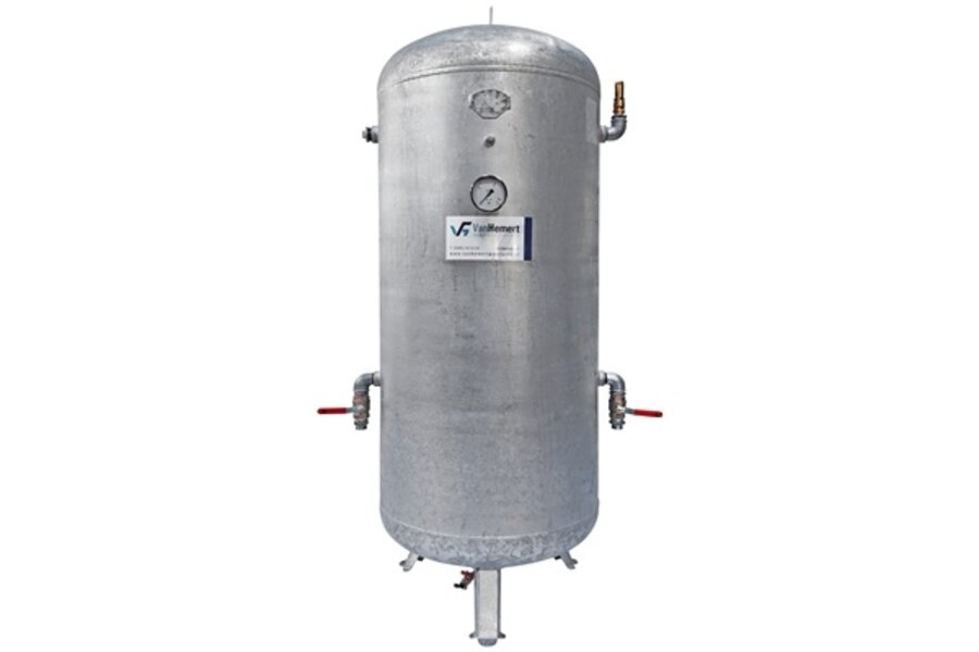Persluchtketel verticaal 2000 liter gegalvaniseerd  12 bar