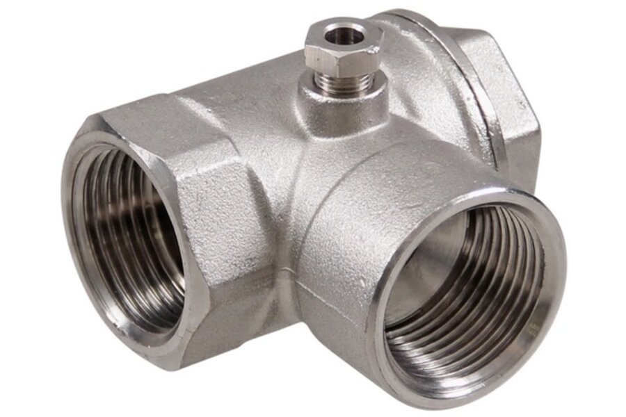 Terugslagklep haaks 1" inwendig - 1" uitwendig (1800 - Q30)