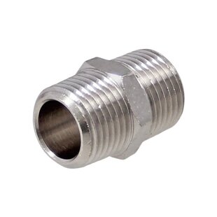 Messing vernikkelde Rechte koppeling