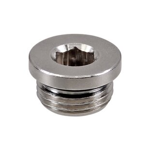 Messing vernikkelde Plug