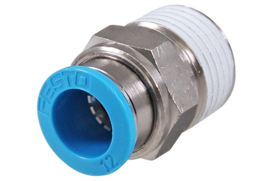 Push-in koppeling 12mm - 1/2" uitwendig