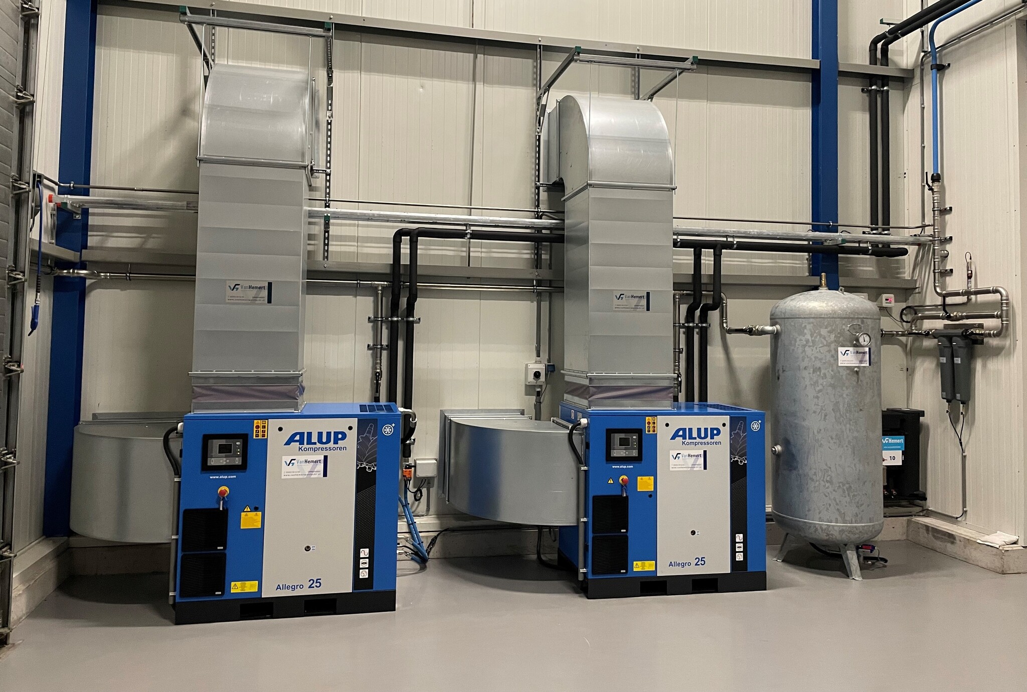 Perslucht installatie