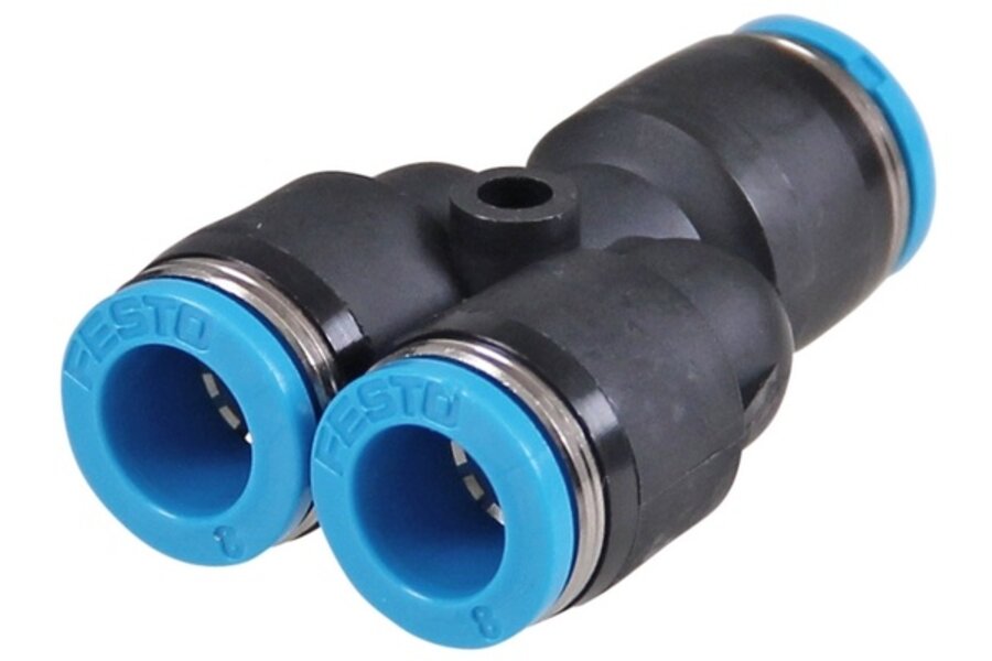 Push-in Y-stuk 6mm
