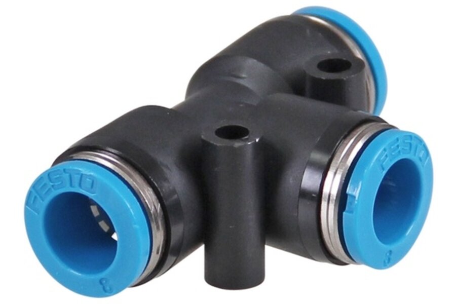 Push-in T-stuk 6mm