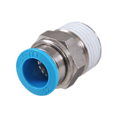 Push-in koppeling 6mm - 1/4" uitwendig