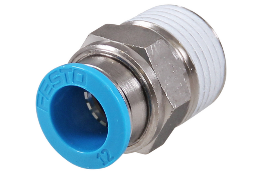 Push-in koppeling 6mm - 3/8" uitwendig