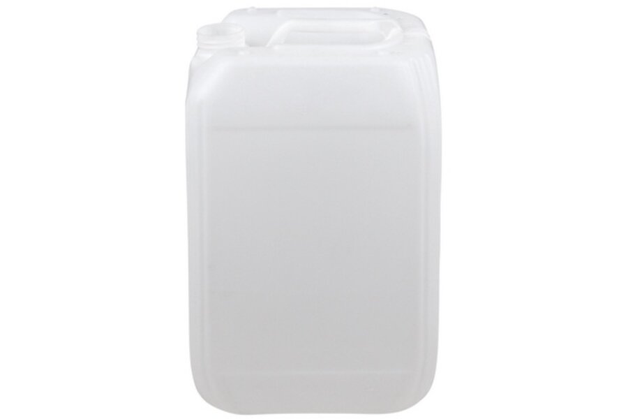 Jerrycan wit 25 liter met dop en slang (UN gekeurd)