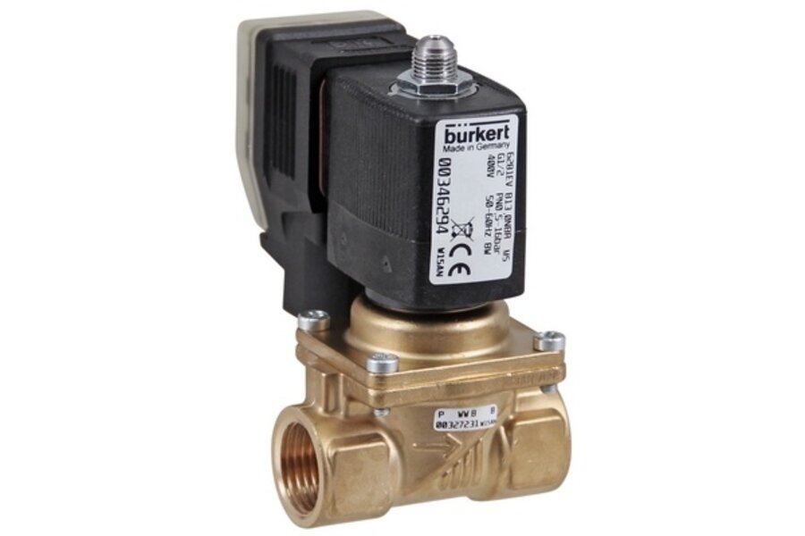 Burkert magneetventiel 6281 NO 1/2" 230 VAC