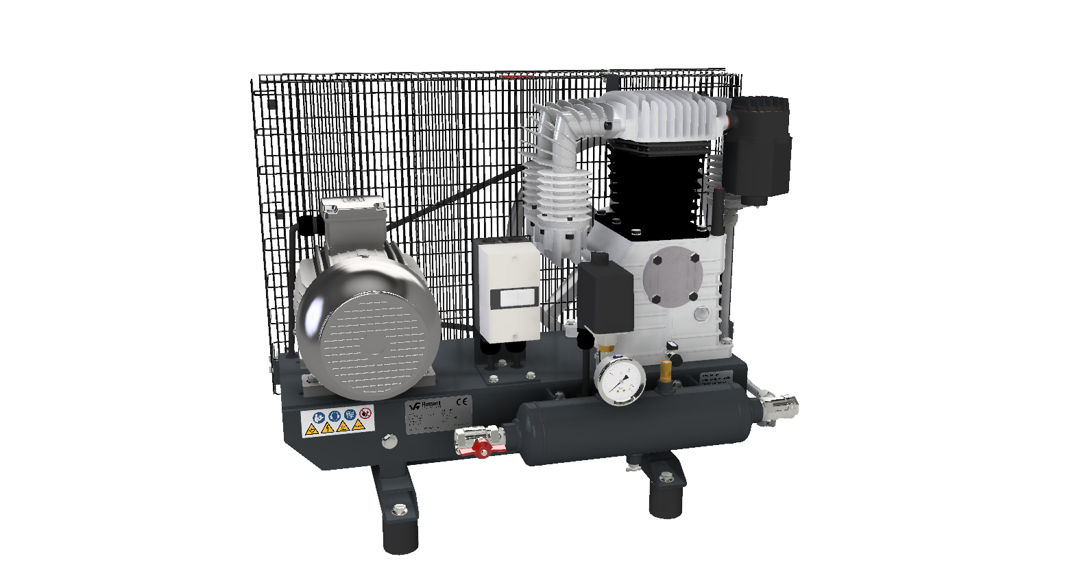 Hemert HBT compressor op basisframe