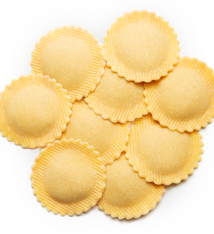 Huisgemaakte ravioli's - Cappellacci scampi