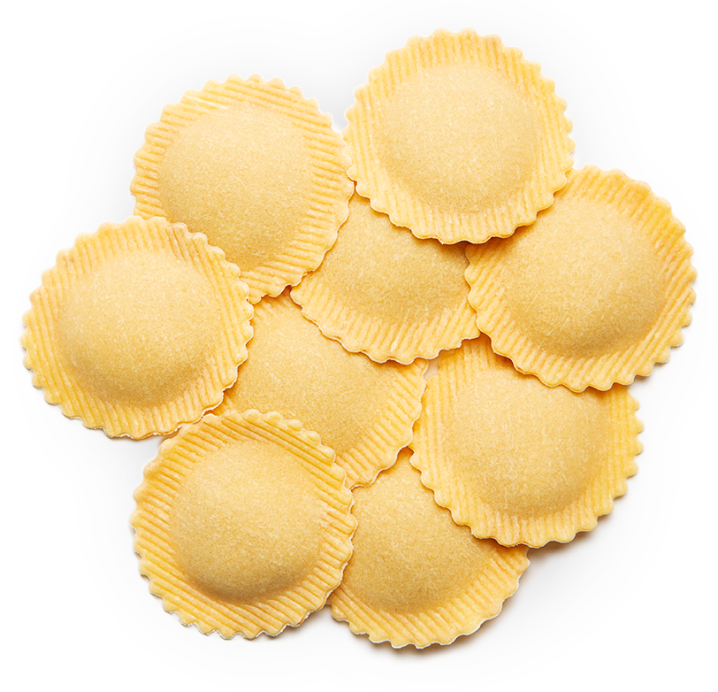 Huisgemaakte ravioli's - Cappellacci scampi