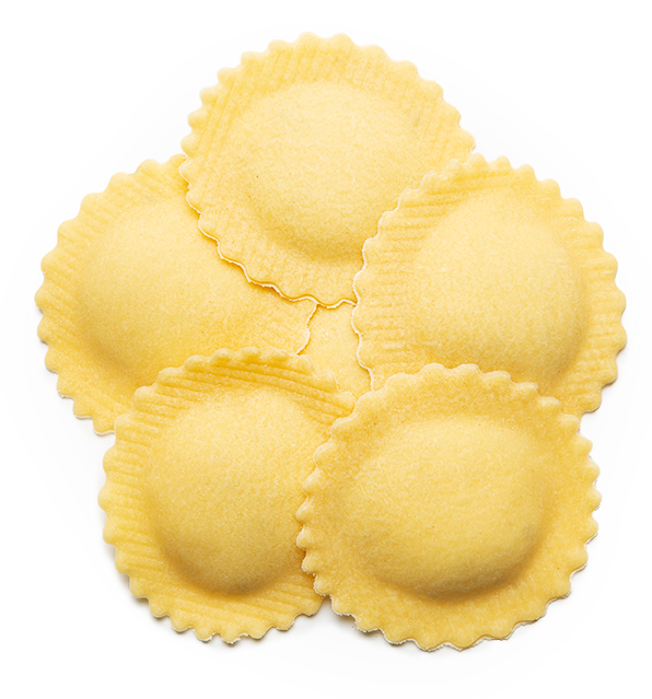 Huisgemaakte ravioli's - Cappellacci kabeljauw