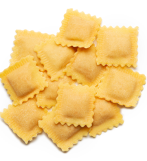 Huisgemaakte ravioli's - Tortelli mortadella/parmaham