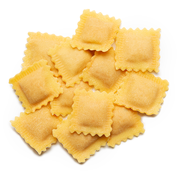 Huisgemaakte ravioli's - Tortelli mortadella/parmaham