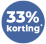 33% korting