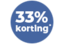 33% korting