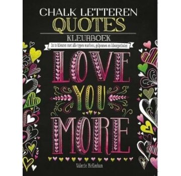 Chalk letteren Quotes kleurboek