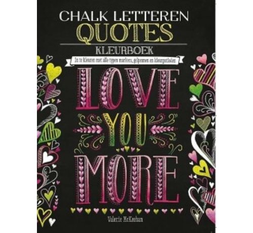 Chalk letteren Quotes kleurboek