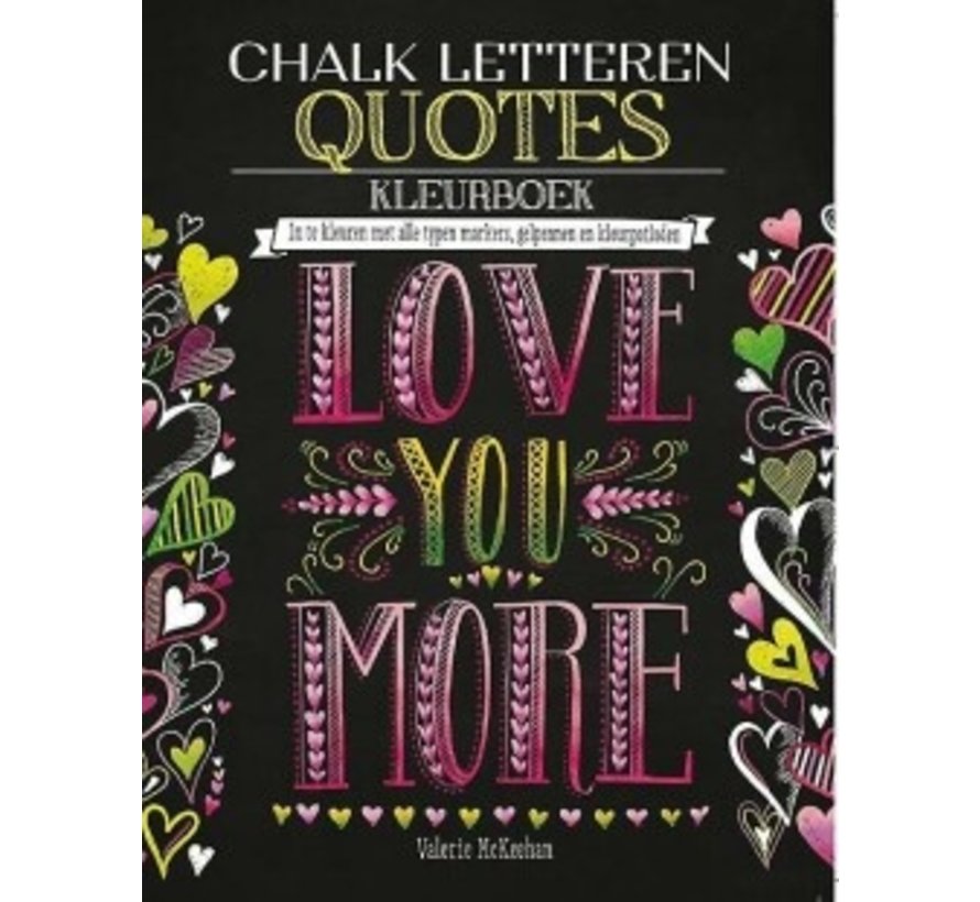Chalk letteren Quotes kleurboek