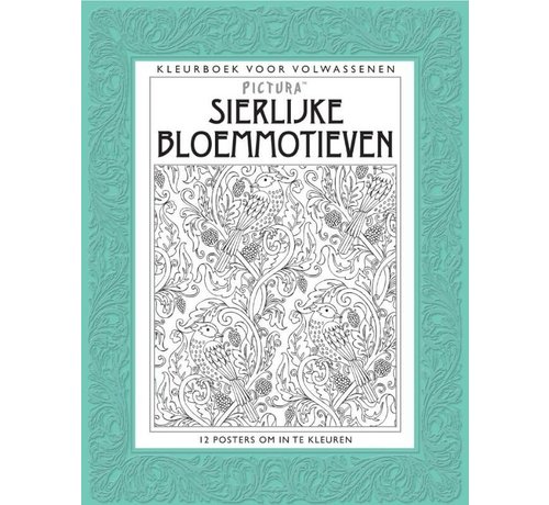 Kleurboek voor volwassenen Sierlijke bloemmotieven