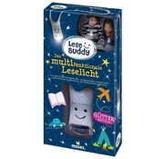 Kinder leeslampje verstelbaar zilver glitter