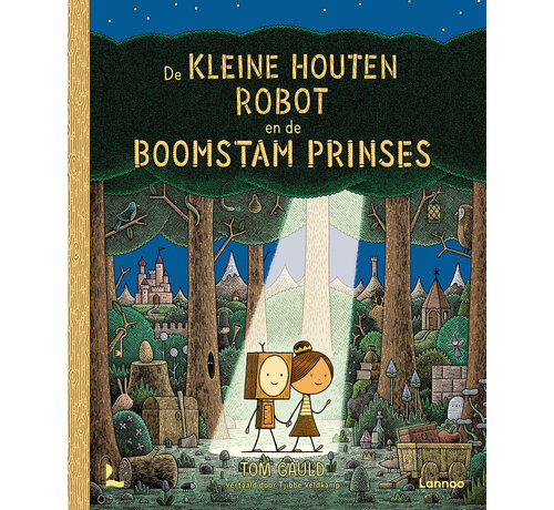 1+1 gratis De kleine houten robot en de boomstamprinses
