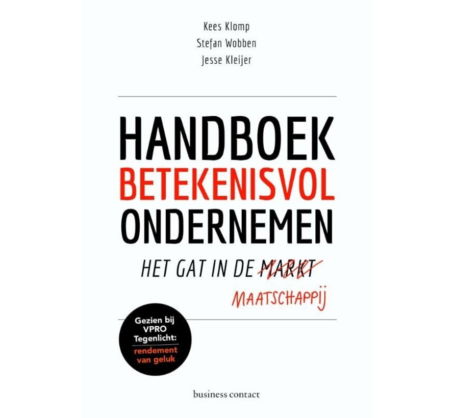 Handboek betekenisvol ondernemen