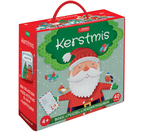 Kerstmis - Boek + puzzel + 10 figuren