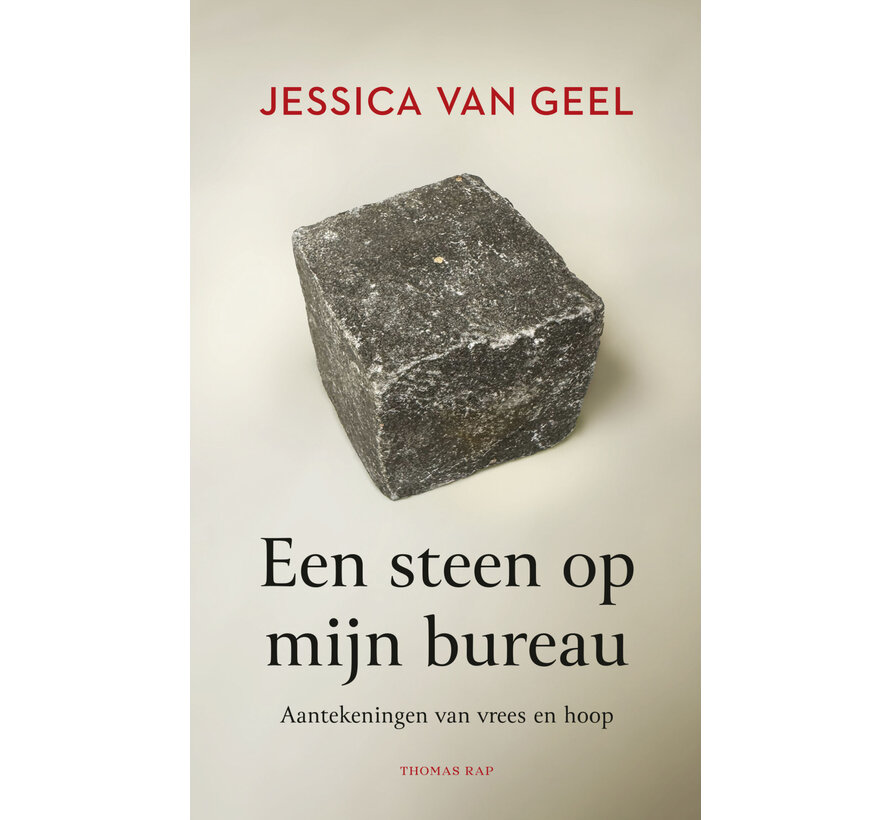 Een steen op mijn bureau