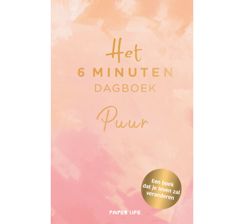 Het 6 minuten dagboek PUUR - peach