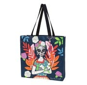 Grote katoenen tas Santa Muerte