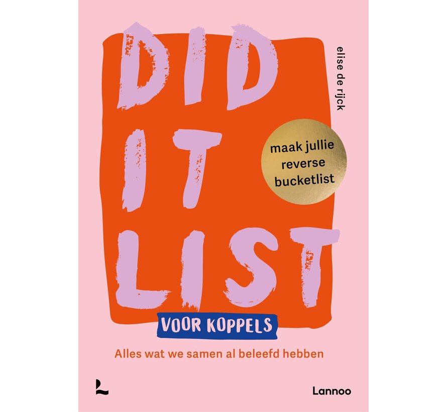 Bucketlist - Did it list voor koppels: maak jullie reverse bucketlist