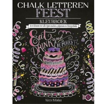 Nieuw binnen Chalk letteren Feest kleurboek