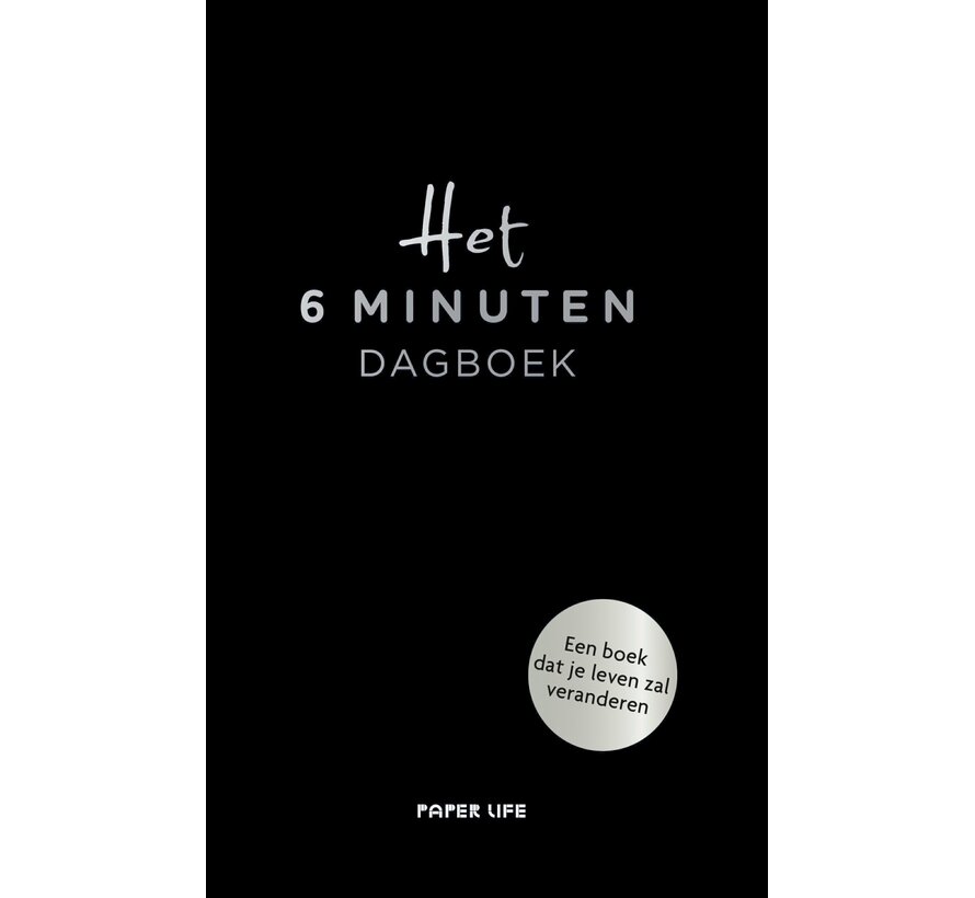 Het 6 minuten dagboek - zwarte editie