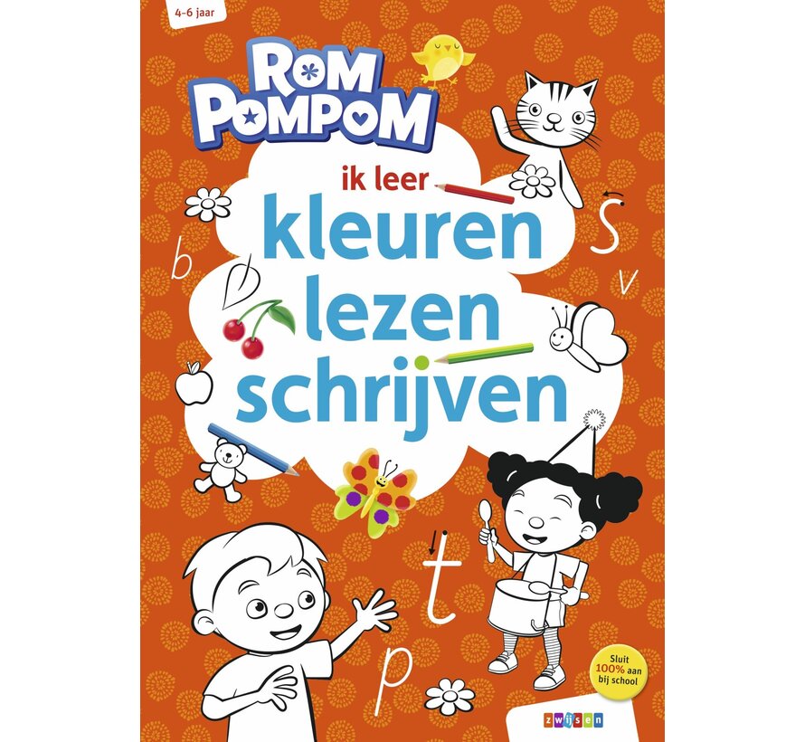 Rompompom - ik leer kleuren, lezen, schrijven