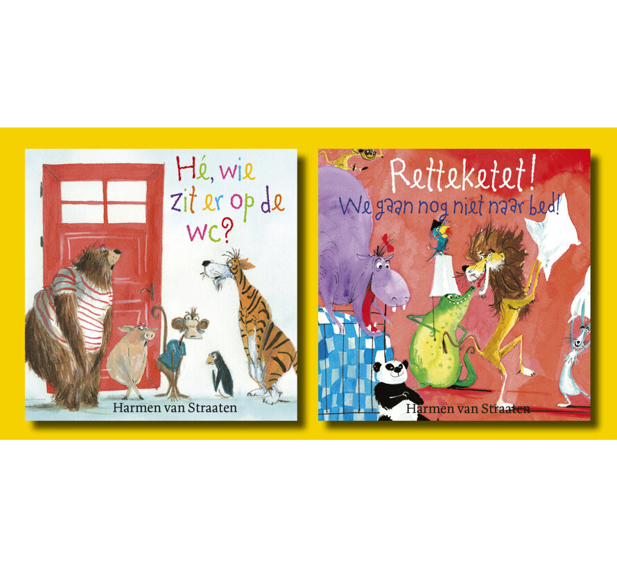 Grappige en ondeugende rijmprentenboeken - Uitdeelboekjes - Retteketet & Hé, wie zit er op de wc?