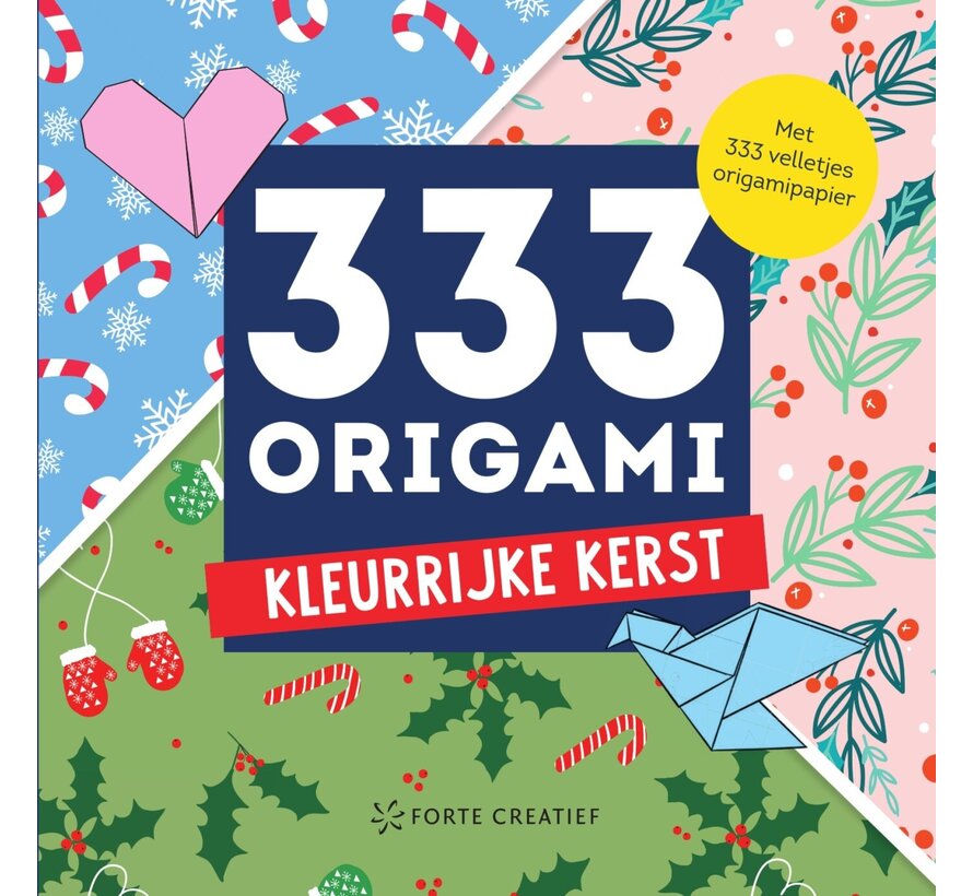 333 Origami Kleurrijke kerst