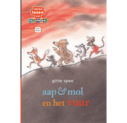 Nieuw binnen Leren lezen met Kluitman - aap & mol en het vuur