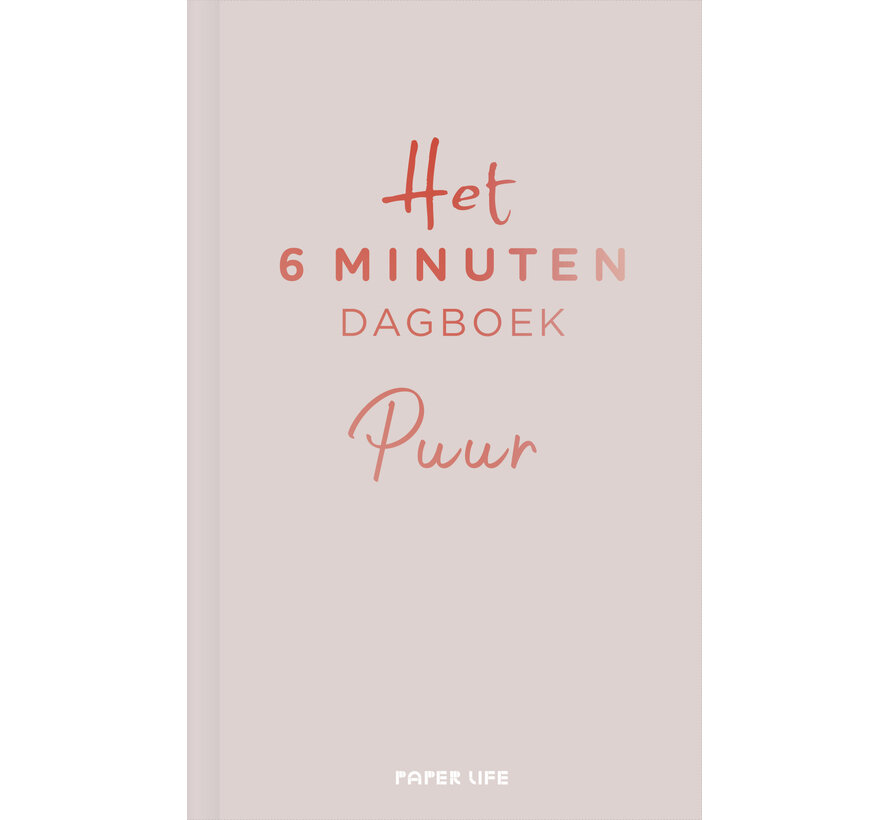 Het 6 minuten dagboek PUUR - beige