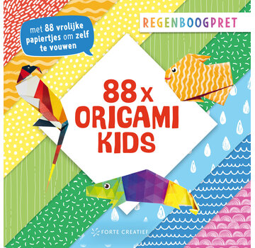 Nieuw binnen 88x origami kids - Regenboogpret