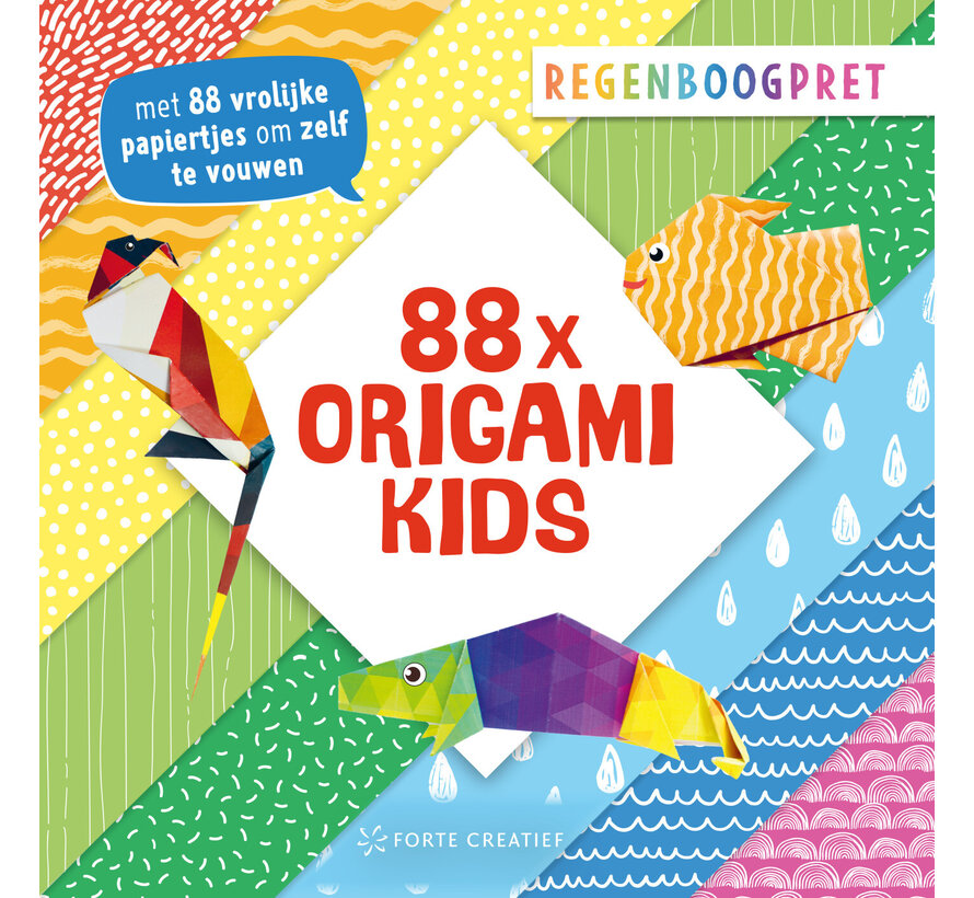 88x origami kids - Regenboogpret