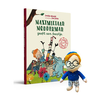 Maximiliaan Modderman geeft een feestje (met voorleesknuffeltje)