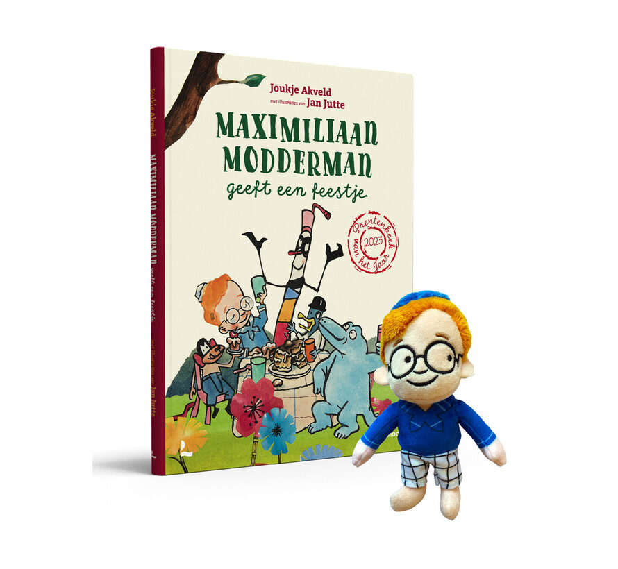 Maximiliaan Modderman geeft een feestje (met voorleesknuffeltje)
