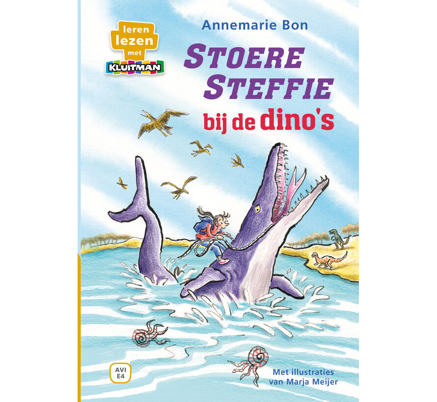 Leren lezen met Kluitman - Stoere Steffie bij de dino's