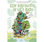 Een krokodil in het bad!