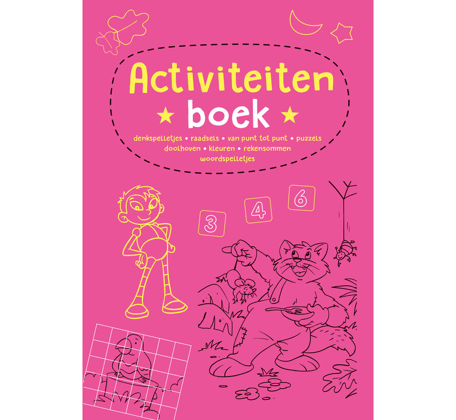 Activiteitenboek roze