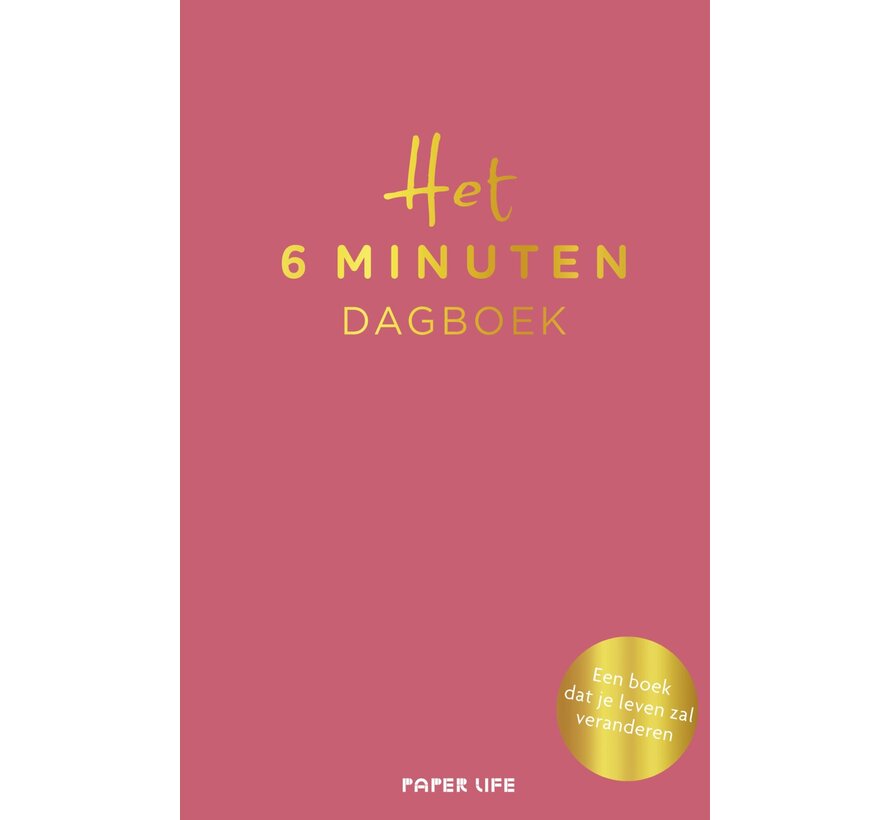 Het 6 minuten dagboek - roze editie