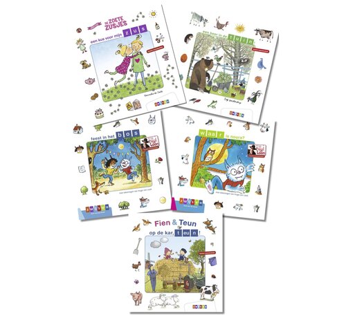 Nieuw binnen Kleuters samenleesboeken - Pakket 2 kleuters samenleesboeken (5 titels)