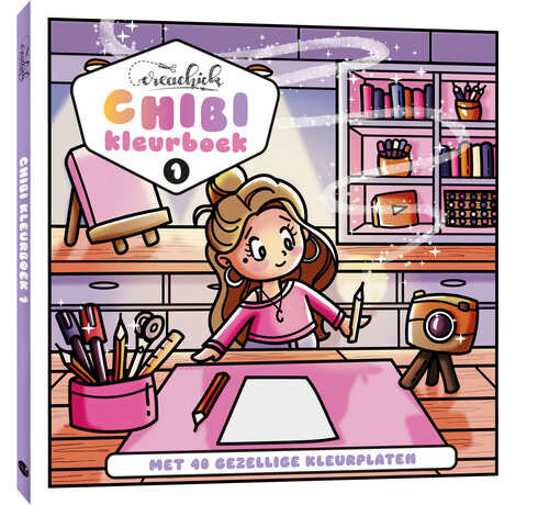 Nieuw binnen CreaChick Chibikleurboek - 1